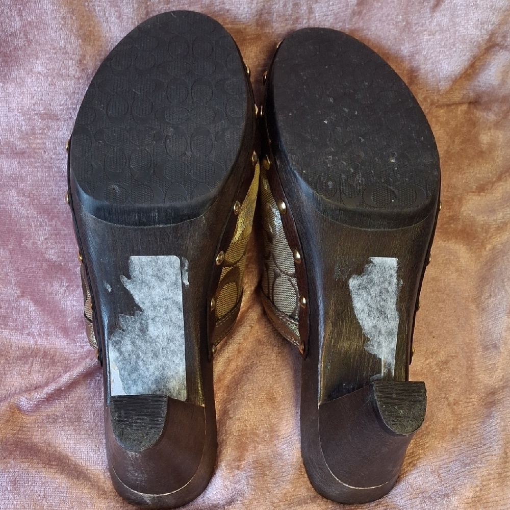 EUC COACH PATCHWORK Mules SIZE 9 - image 6